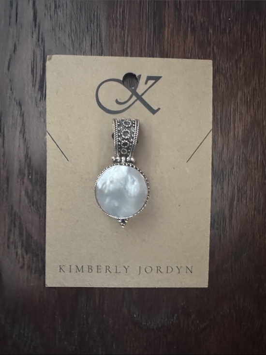 KimberlyJordyn Jewelry - Sterling Silver Mother of Pearl Pendant